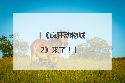 《疯狂动物城2》来了！