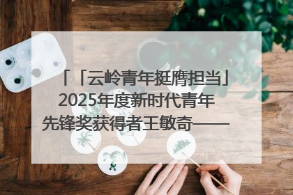 「云岭青年挺膺担当」2025年度新时代青年先锋奖获得者王敏奇——澜沧江上好渔人