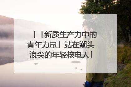 「新质生产力中的青年力量」站在潮头浪尖的年轻核电人