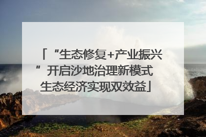“生态修复+产业振兴”开启沙地治理新模式 生态经济实现双效益