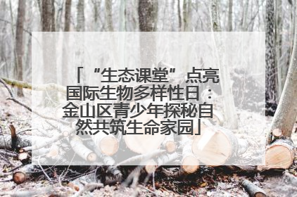 “生态课堂”点亮国际生物多样性日：金山区青少年探秘自然共筑生命家园