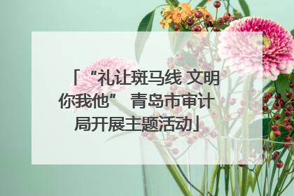 “礼让斑马线 文明你我他” 青岛市审计局开展主题活动