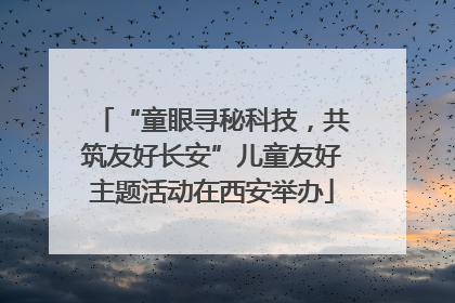 “童眼寻秘科技，共筑友好长安”儿童友好主题活动在西安举办