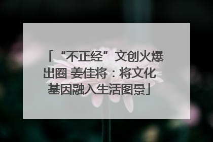 “不正经”文创火爆出圈 姜佳将：将文化基因融入生活图景