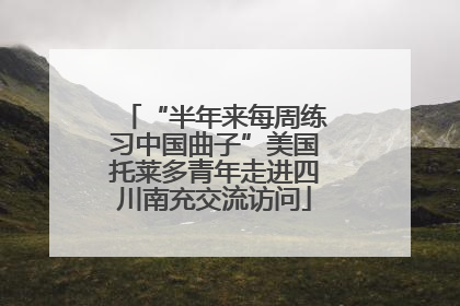 “半年来每周练习中国曲子”美国托莱多青年走进四川南充交流访问