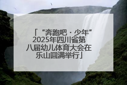 “奔跑吧・少年”2025年四川省第八届幼儿体育大会在乐山圆满举行