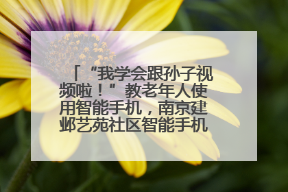 “我学会跟孙子视频啦！”教老年人使用智能手机，南京建邺艺苑社区智能手机课堂圆满落幕