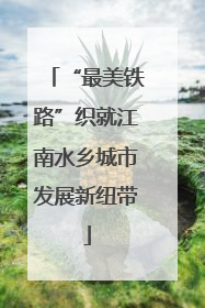 “最美铁路”织就江南水乡城市发展新纽带