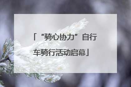 “骑心协力”自行车骑行活动启幕