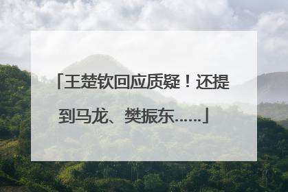 王楚钦回应质疑！还提到马龙、樊振东……