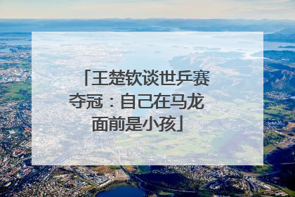 王楚钦谈世乒赛夺冠：自己在马龙面前是小孩