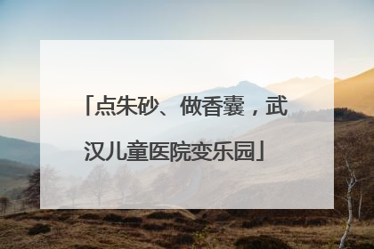 点朱砂、做香囊，武汉儿童医院变乐园
