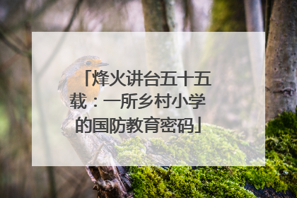 烽火讲台五十五载：一所乡村小学的国防教育密码