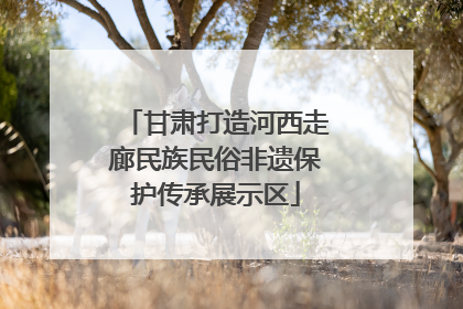 甘肃打造河西走廊民族民俗非遗保护传承展示区