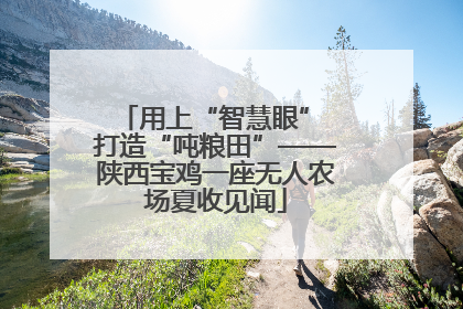 用上“智慧眼” 打造“吨粮田”——陕西宝鸡一座无人农场夏收见闻
