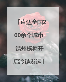 直达全国200余个城市 靖州杨梅开启冷链发运