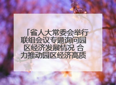 省人大常委会举行联组会议专题询问园区经济发展情况 合力推动园区经济高质量发展 王宁主持会议并讲话 王予波带队到会应询