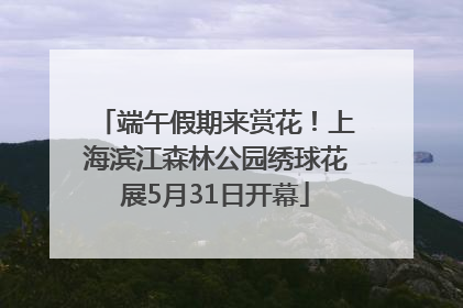 端午假期来赏花！上海滨江森林公园绣球花展5月31日开幕