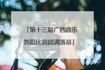 第十三届广西音乐舞蹈比赛圆满落幕