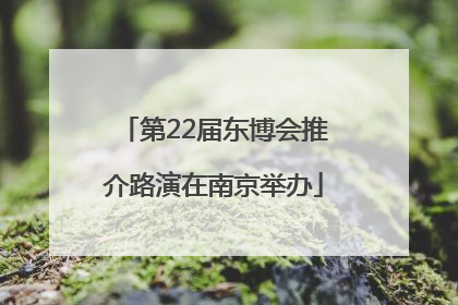 第22届东博会推介路演在南京举办