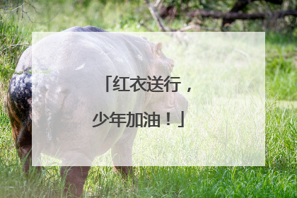 红衣送行，少年加油！
