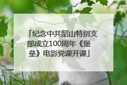 纪念中共韶山特别支部成立100周年《堡垒》电影党课开课