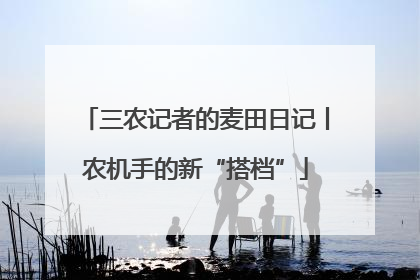 三农记者的麦田日记丨农机手的新“搭档”