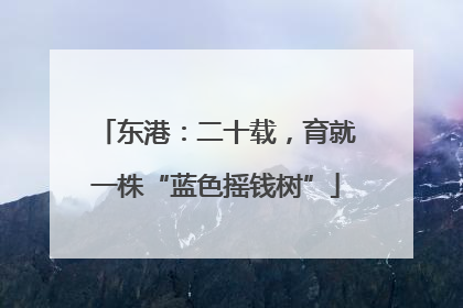 东港：二十载，育就一株“蓝色摇钱树”