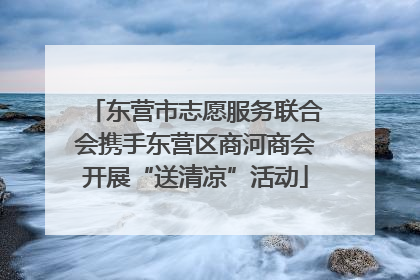 东营市志愿服务联合会携手东营区商河商会开展“送清凉”活动