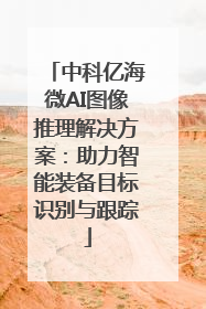 中科亿海微AI图像推理解决方案：助力智能装备目标识别与跟踪