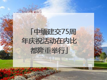 中缅建交75周年庆祝活动在内比都隆重举行