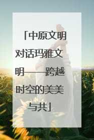 中原文明对话玛雅文明——跨越时空的美美与共