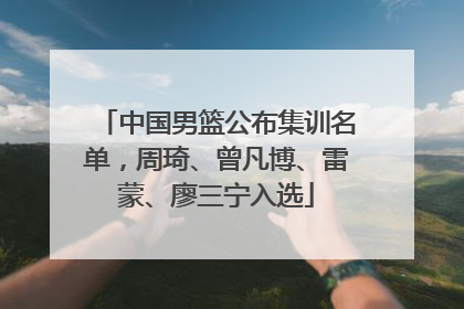 中国男篮公布集训名单，周琦、曾凡博、雷蒙、廖三宁入选
