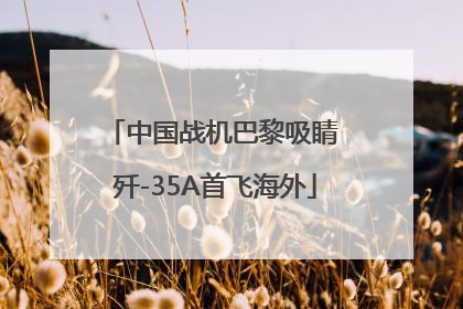 中国战机巴黎吸睛 歼-35A首飞海外