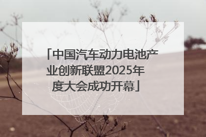 中国汽车动力电池产业创新联盟2025年度大会成功开幕