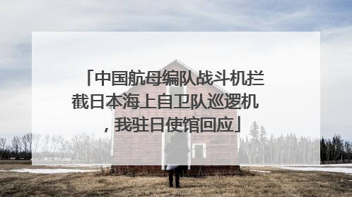 中国航母编队战斗机拦截日本海上自卫队巡逻机，我驻日使馆回应