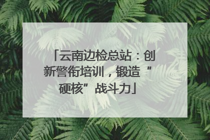云南边检总站：创新警衔培训，锻造“硬核”战斗力