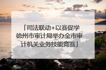 司法联动+以赛促学 德州市审计局举办全市审计机关业务技能竞赛