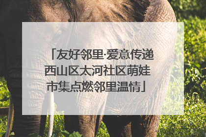 友好邻里·爱意传递 西山区太河社区萌娃市集点燃邻里温情