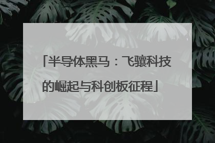 半导体黑马：飞骧科技的崛起与科创板征程