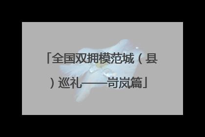 全国双拥模范城（县）巡礼——岢岚篇
