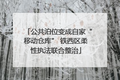 公共泊位变成自家“移动仓库” 铁西区柔性执法联合整治