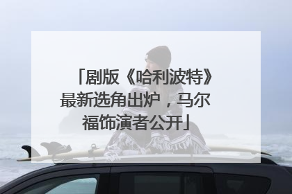 剧版《哈利波特》最新选角出炉，马尔福饰演者公开