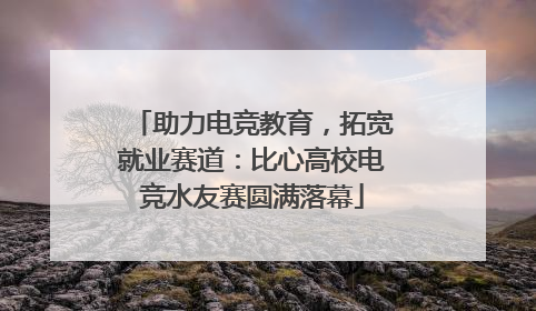 助力电竞教育，拓宽就业赛道：比心高校电竞水友赛圆满落幕