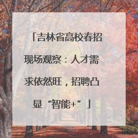 吉林省高校春招现场观察：人才需求依然旺，招聘凸显“智能+”
