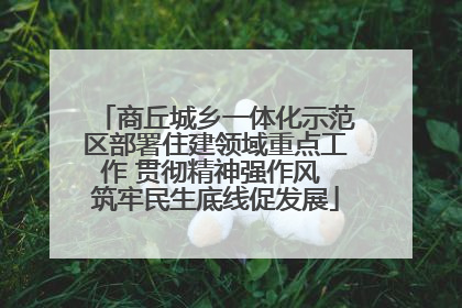 商丘城乡一体化示范区部署住建领域重点工作 贯彻精神强作风 筑牢民生底线促发展