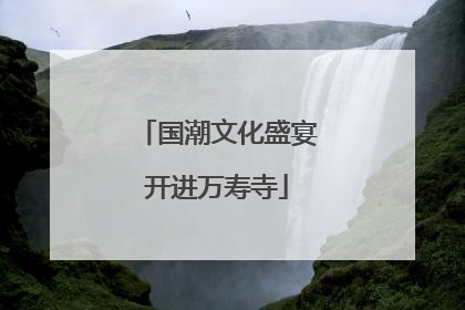 国潮文化盛宴开进万寿寺