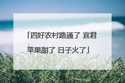 四好农村路通了 宜君苹果甜了 日子火了