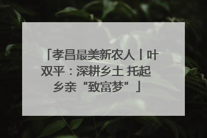 孝昌最美新农人丨叶双平：深耕乡土 托起乡亲“致富梦”