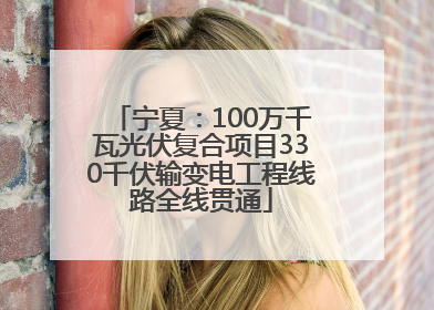 宁夏：100万千瓦光伏复合项目330千伏输变电工程线路全线贯通